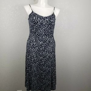LOFT Smocked Back Floral Midi Dress NWT
